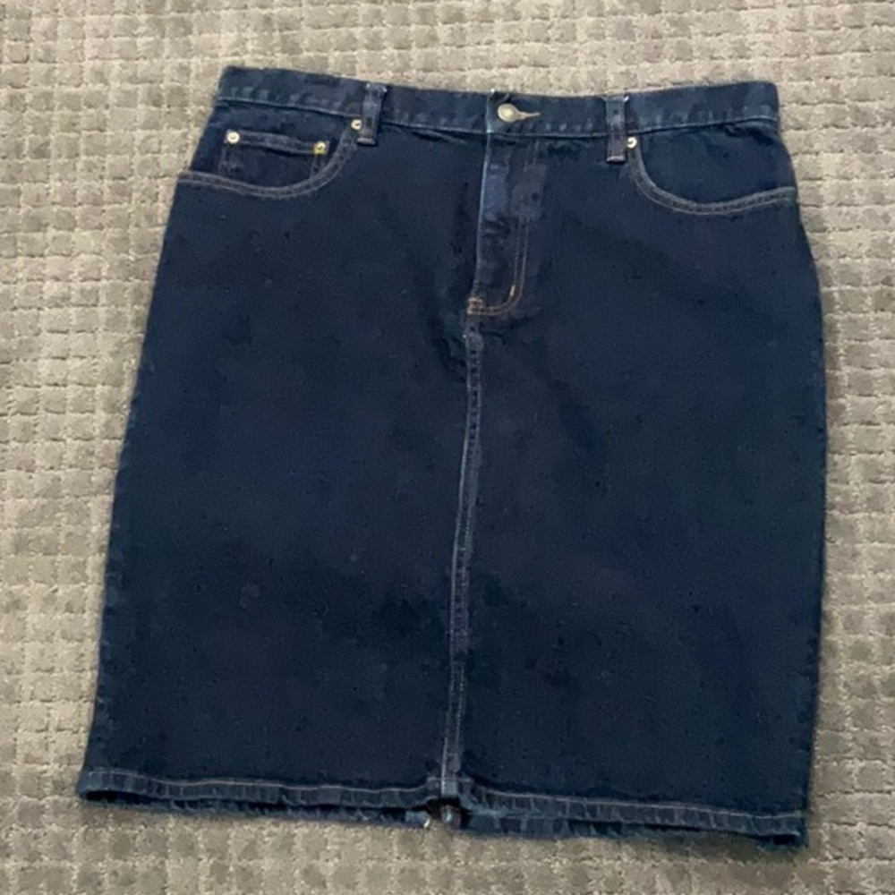 Ralph Lauren Dark Blue Denim Skirt